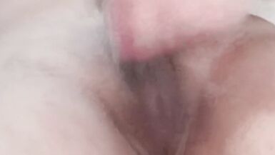 Solo Ladyboy Cum in Couch while Playing her 7 Inch Cock - 15 image