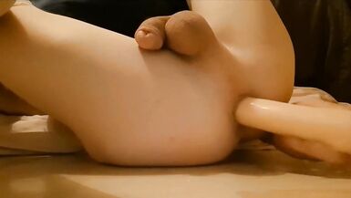 Solo Sissy Femboy Anal Dildo Fuck in every Positions HD - 4 image