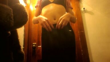 Jasmine Cums in Cute Panties and Yoga Pants - 1 image