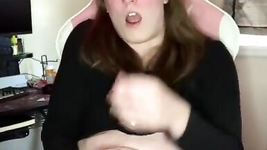 Sissy Kitty Blows a Huge Load - 6 image