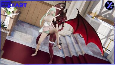 Cosplay, a Girl was Fucked in her Mouth by a Transsexual with Horns - 5 image