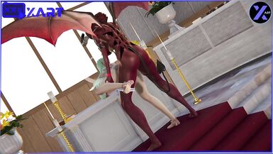 Cosplay, a Girl was Fucked in her Mouth by a Transsexual with Horns - 9 image