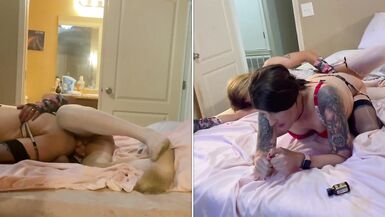 Stepsis Catches me Playing with myself and gives me a Hard Fuck - 12 image