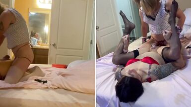 Stepsis Catches me Playing with myself and gives me a Hard Fuck - 14 image