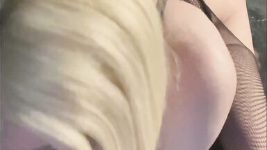 Bubble Butt Tranny Blowjob POV - 3 image