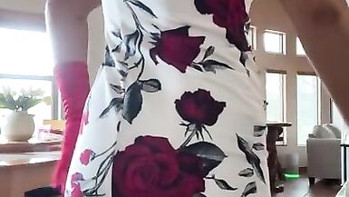 Lady Boy Twerks and Jerks in Mini Skirt - 12 image