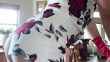 Lady Boy Twerks and Jerks in Mini Skirt - 2 image