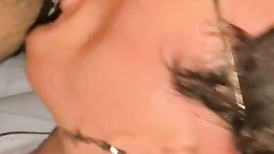 Trans Bitch Giving Sloppy Car Head to Straight Guy - 2 image