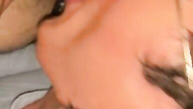 Trans Bitch Giving Sloppy Car Head to Straight Guy - 3 image