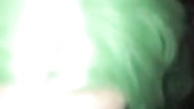 Green Hair Trap Sucking BBC - 3 image