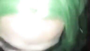 Green Hair Trap Sucking BBC - 5 image