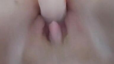 FTM Takes Dildo from behind