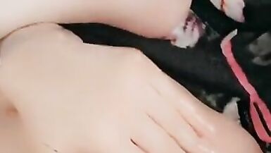 Transgirl finger fucks her creampied arsehole - 11 image