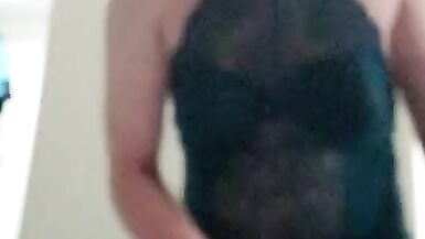 Sissy Jerks off Lingerie - 5 image