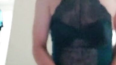 Sissy Jerks off Lingerie - 6 image