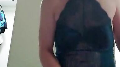 Sissy Jerks off Lingerie - 8 image