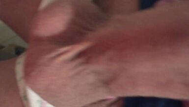 Night handjob in dirty women's panties - 10 image