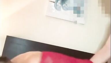 trans in red getting fucked from behind - 5 image