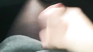 After School Femboy In Car Cute Orgasm - 4 image