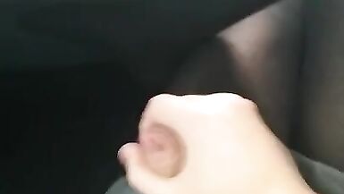 After School Femboy In Car Cute Orgasm - 8 image