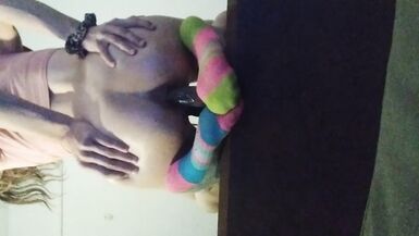 TS Shy Rose Riding her Dildo like a Real Dick ;) - 4 image