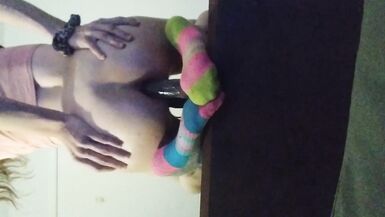 TS Shy Rose Riding her Dildo like a Real Dick ;) - 7 image