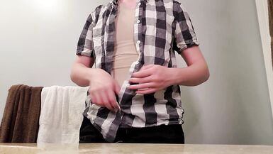 Trans Guy looks Sexy in and out of his Church Clothes - 2 image