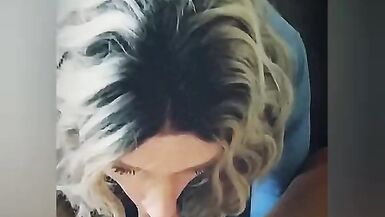 Sissy CD Proves her Legendary Skills in Sucking Dicks - 3 image