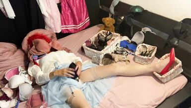 Masturbation with Bra On, Sniffing Bras and Fucking Bras 2 - 5 image