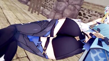 Genshin Impact - Futa Lumine Fuck Eula at Tavern