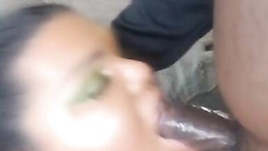 Thick BBC Cums in BBW Trans Kokoluv Mouth!!! - 14 image