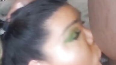 Thick BBC Cums in BBW Trans Kokoluv Mouth!!! - 7 image