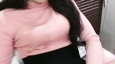 Sexy horny asian ladyboy masturbating with a jerk off machin - 8 image