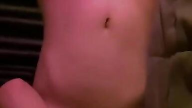 Shemale Teasing on the Bed