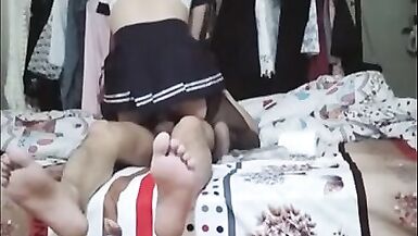 Sweet teen ladyboy sailor student getting fucked in the ass - 6 image