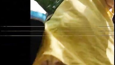 Kathy flashing again in the forest - 10 image