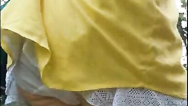 Kathy flashing again in the forest - 2 image