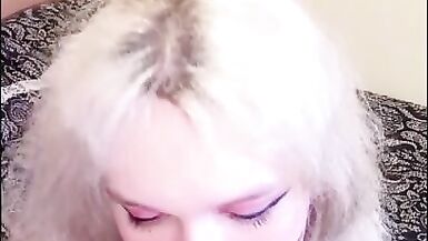 Tgirl Body Writing Whore Deepthroats and Gags on Dildo - 10 image