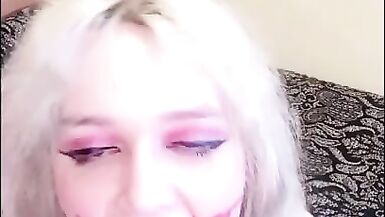 Tgirl Body Writing Whore Deepthroats and Gags on Dildo - 12 image