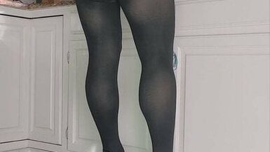 Sissy maid does dishes with a vibrating plug and chastity - 1 image