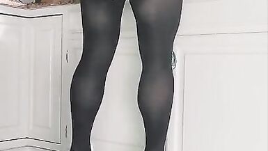 Sissy maid does dishes with a vibrating plug and chastity - 7 image